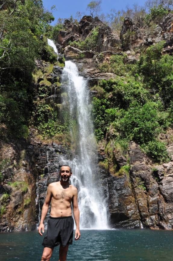A belíssima Cachoeira da Serra Azul, em Bom Jardim, no Mato Grosso